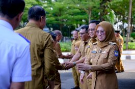 Usai Libur Lebaran, Pemkab Gowa Gelar Apel Besar dan Halal Bihalal