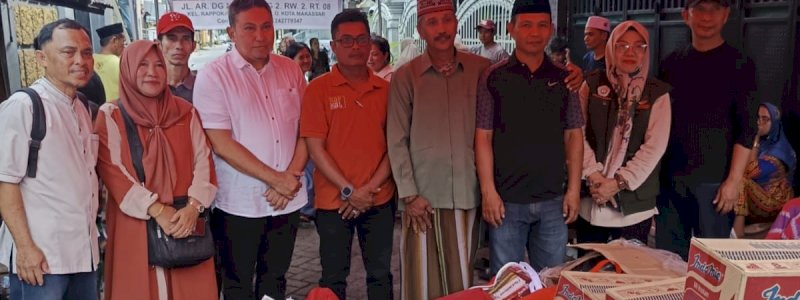 Dinsos Sulsel Salurkan Bantuan Korban Bencana Kebakaran di Makassar