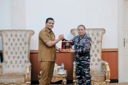 Bupati Bantaeng Uji Nurdin Terima Kunjungan Komandan Lantamal VI Brigjen TNI (Mar) Wahyudi