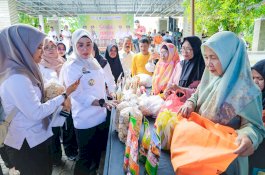 Bupati Andi Ina Hadiri Gerakan Pangan Murah Serentak di Barru, Jaga Stabilisasi Harga Jelang Lebaran