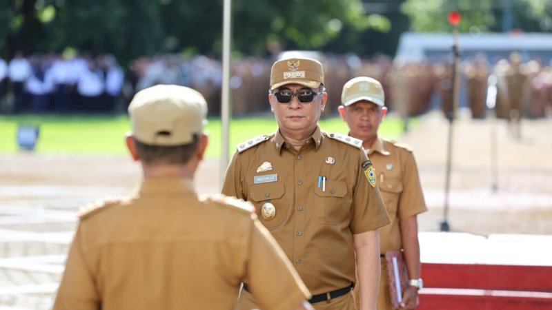 Apel Perdana di Barru, Wabup Abustan Sampaikan Salam Bupati Andi Ina dan Tekankan Reformasi ASN