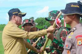 Bupati Barru Resmi Buka TMMD ke-123, Ajak Masyarakat Gotong Royong Wujudkan Pemerataan Pembangunan