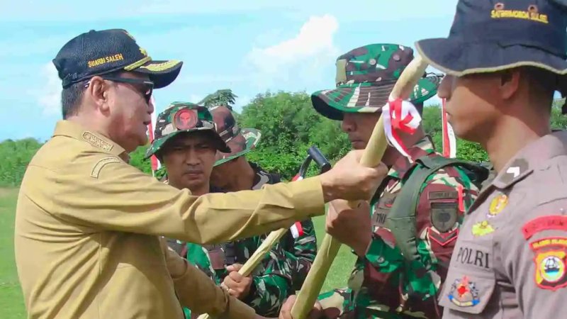 Bupati Barru Resmi Buka TMMD ke-123, Ajak Masyarakat Gotong Royong Wujudkan Pemerataan Pembangunan