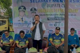 14 Klub Ramaikan Turnamen Sepak Takraw Bupati Cup I Barru, Plh Sekda Tekankan Sportivitas
