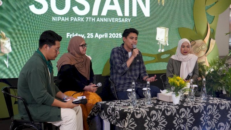 SUS7AIN TEMA Milad ke-7 NIPAH Park yang dipaparkan di depan awak media, Jumat(25/4)