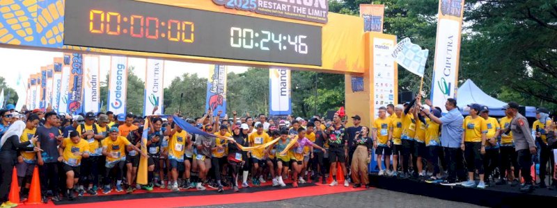 Husniah Talenrang Lepas Peserta Galesong Trail Run 2025, Ajak Nikmati Alam Gowa