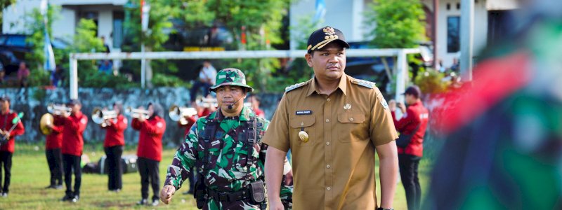 Buka TMMD ke-124, Bupati Bantaeng Uji Nurdin Apresiasi Pembangunan Embung di Desa Barua