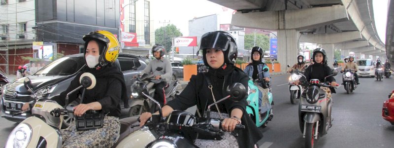 80 Wanita Muda Fashionable Ikuti Acara Scoopy Velocreativity Bersama Asmo Sulsel