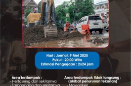 Terkait Kebocoran Pipa di Jalan Beringin, PDAM Makassar Estimasi Pengerjaan 2x24 jam Mulai Hari ini 