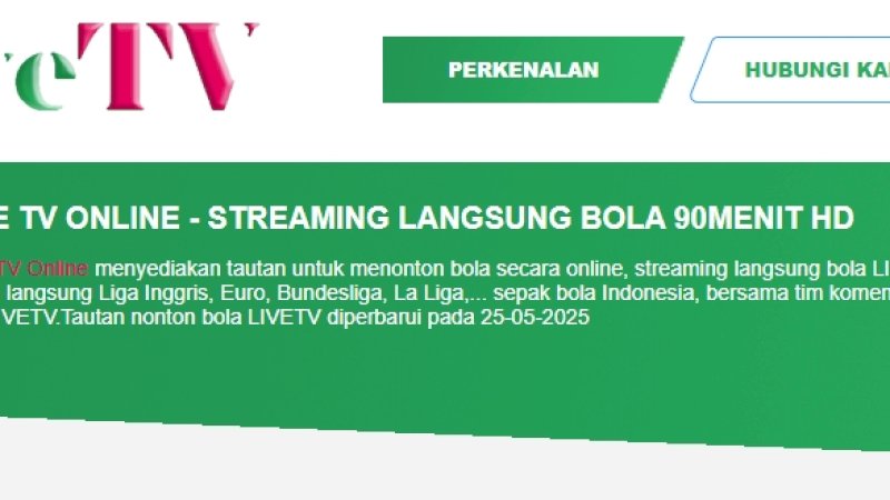 LIVE TV Online: Cara Modern Nikmati Sepak Bola Dimana Saja
