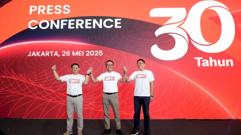 HUT 30 Tahun Telkomsel_1: Merayakan tiga dekade inovasi Majukan Indonesia, Telkomsel hari ini meresmikan evolusi brand layanan seluler prabayarnya menjadi “SIMPATI”.