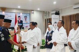 360 Jemaah Haji Wajo Kloter 37 Dilepas Resmi di Asrama Haji Sudiang