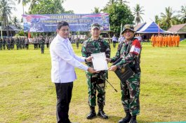 Penyerahan Hasil Pembangunan TMMD ke-124 Kodim 1406/Wajo ke Pemkab