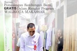 PDAM Makassar Survei Sambungan Air Gratis