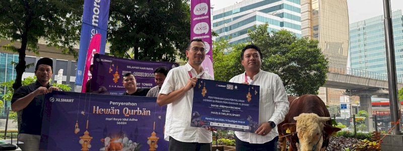 Rayakan Idul Adha 1446 H XLSMART Salurkan Hewan Kurban untuk Masyarakat