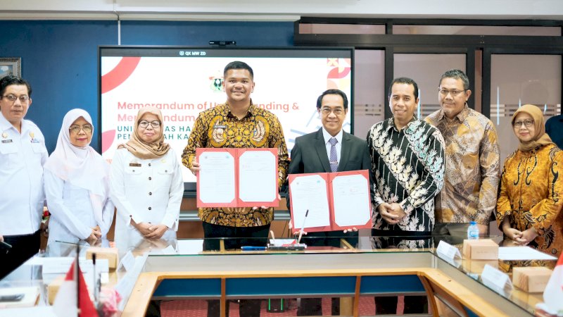 Bupati Bantaeng Uji Nurdin Teken MoU dengan Rektor Unhas