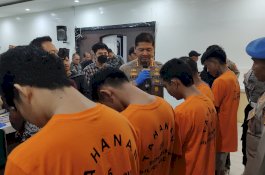 Polrestabes Makassar Tangkap 16 Anggota Geng Motor