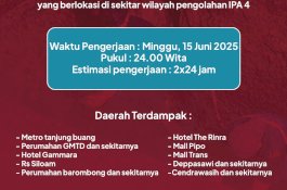 PDAM Makassar Lakukan Perbaikan Pipa Bocor di Sekitar IPA 4