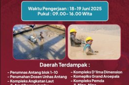 PDAM Makassar Lakukan Pengurasan IPA 3 Antang, Warga Diimbau Siapkan Cadangan Air
