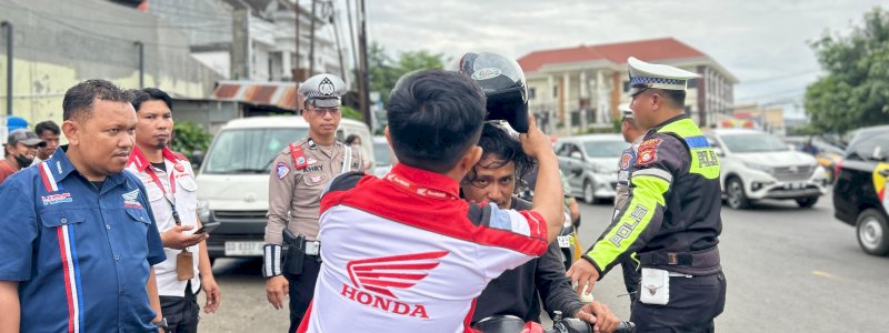 Teguran Simpatik di Gowa: Asmo Sulsel Bersama Polres Gowa Kolaborasi Humanis untuk Keselamatan Berkendara
