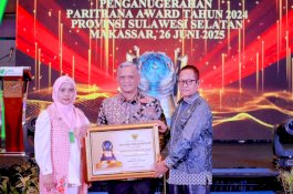 Pemkab Wajo Raih Juara III Paritrana Award 2024 Tingkat Provinsi Sulsel