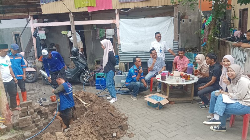 PDAM Makassar Terus Genjot Sambungan Air Bersih Gratis, Lanjut di Jalan Angkasa dan Tamalanrea