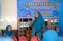 PKK Gowa Perkuat Pengelolaan Bank Sampah di Somba Opu