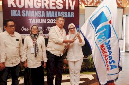 Andi Ina Kartika Sari Terpilih Kembali Secara Aklamasi sebagai Ketua IKA SMANSA Makassar