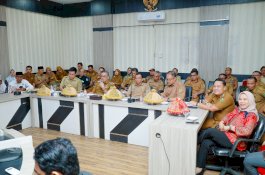Wabup Barru Ikuti Rapat Virtual Penurunan Stunting se-Sulsel