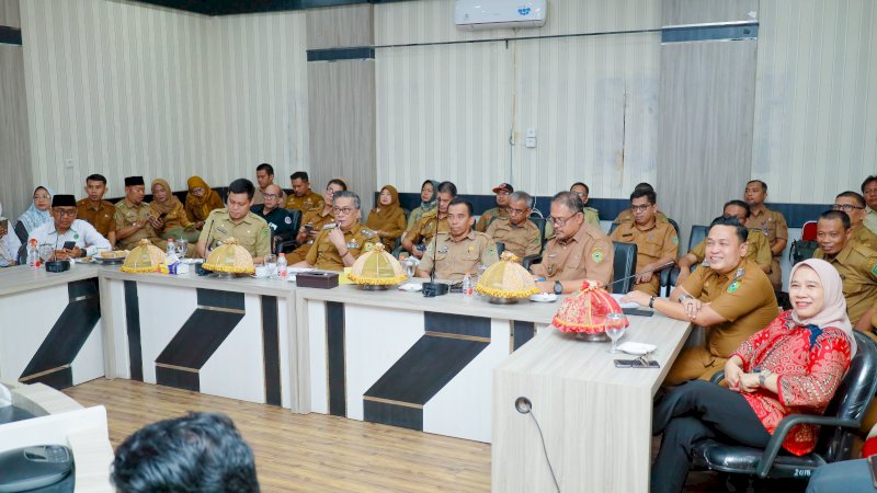 Wabup Barru Ikuti Rapat Virtual Penurunan Stunting se-Sulsel