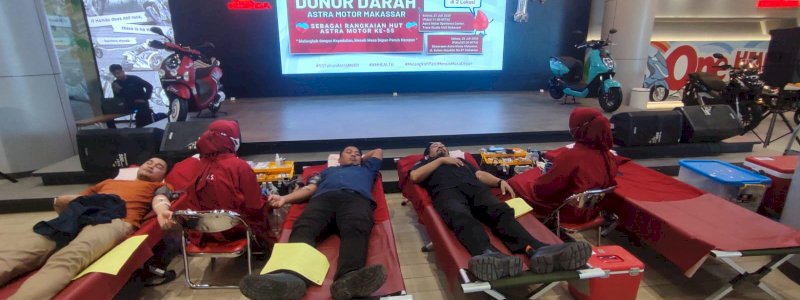 55 Tahun Astra Motor: Donor Darah Jadi Simbol Kepedulian dan Komitmen Sosial Asmo Sulsel