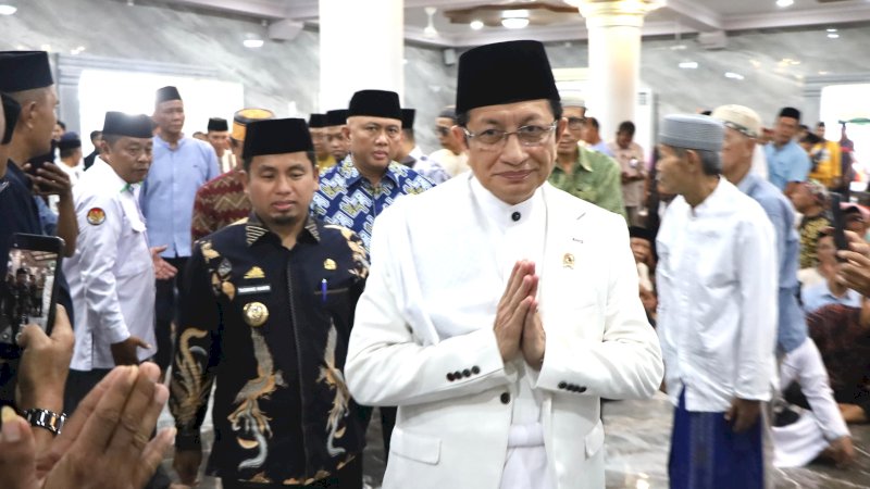 Kunjungan Menteri Agama ke Parepare, Tasming Hamid Dampingi dari Masjid Raya hingga IAIN