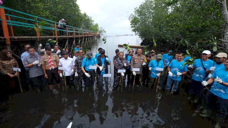PT Vale Tanam 2.000 Mangrove dan Lakukan Restorasi Terumbu Karang di Pasi-Pasi Malili