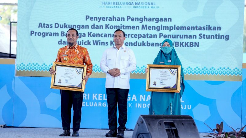 Pemprov Sulsel Raih Penghargaan Quick Wins dari Kemendukbangga/BKKBN