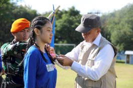 Pembukaan PSDP Mahasiswa Baru Politeknik Pariwisata Makassar di Markas Kopasgat TNI AU