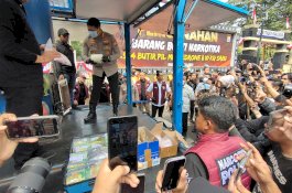 Polrestabes Makassar Musnahkan Narkotika Senilai Rp16 Miliar