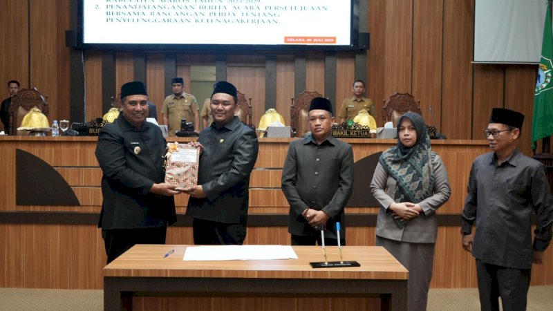 Bupati Maros Paparkan Visi Pembangunan 2025–2029 di Rapat Paripurna DPRD