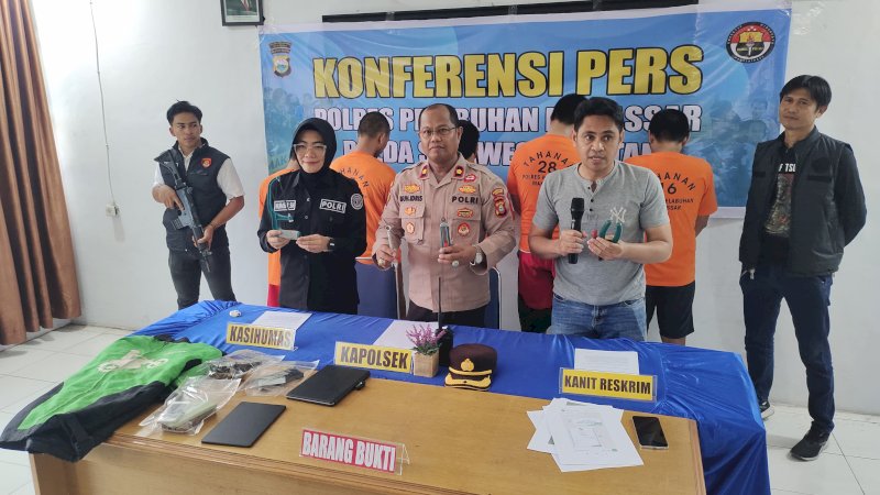 Rilis pengungkapan kasus oleh Polsek Wajo. (Dok Rakyatku)