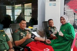 Sambut HUT RI ke-80, Kodim 1408 Makassar Gelar Donor Darah Massal