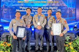Satlantas Polres Wajo Raih Dua Penghargaan dalam Rakernis Ditlantas Polda Sulsel 2025