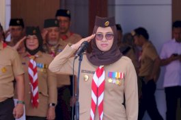 Momentum Hari Pramuka, Bupati Husniah Dorong Kolaborasi Wujudkan Gowa Maju
