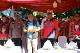 88 Sekolah di Gowa Ramaikan Gerak Jalan Peringatan HUT RI ke-80
