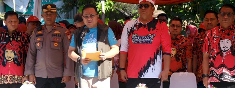 88 Sekolah di Gowa Ramaikan Gerak Jalan Peringatan HUT RI ke-80
