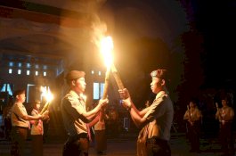 Pramuka Gowa Teguhkan Komitmen Tri Satya pada Peringatan Hari Jadi ke-64