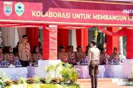 Pesan Sekprov Sulsel Saat Pimpin Apel Besar Hari Pramuka ke-64 di Barru