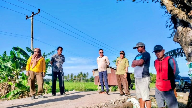 Legislator Wajo, Arga Turun Langsung Kawal Pembangunan Ruas Mange–Bendoro