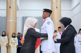 Bupati Husniah Kukuhkan 70 Anggota Paskibraka Gowa