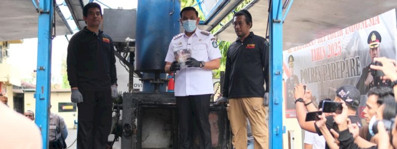 Polres Parepare Musnahkan 20 Kilogram Sabu, Pemkot Apresiasi Komitmen Pemberantasan Narkoba