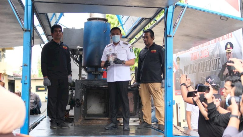 Polres Parepare Musnahkan 20 Kilogram Sabu, Pemkot Apresiasi Komitmen Pemberantasan Narkoba