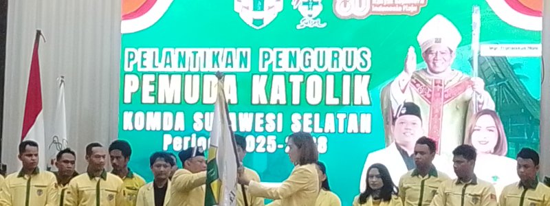 Komda Pemuda Katolik Sulsel Periode 2025/2028 Resmi Dilantik, Dorong Toleransi dan Kolaborasi Sosial